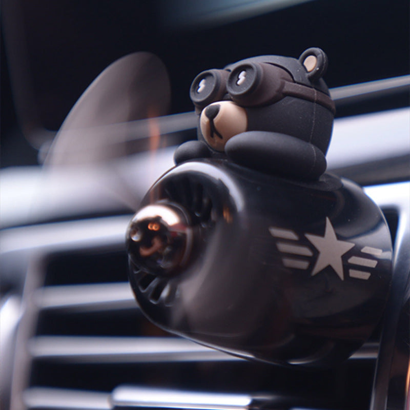 Aviator Bears Car Aroma Diffuser - Perfect Gift for Pilots & Car Lovers