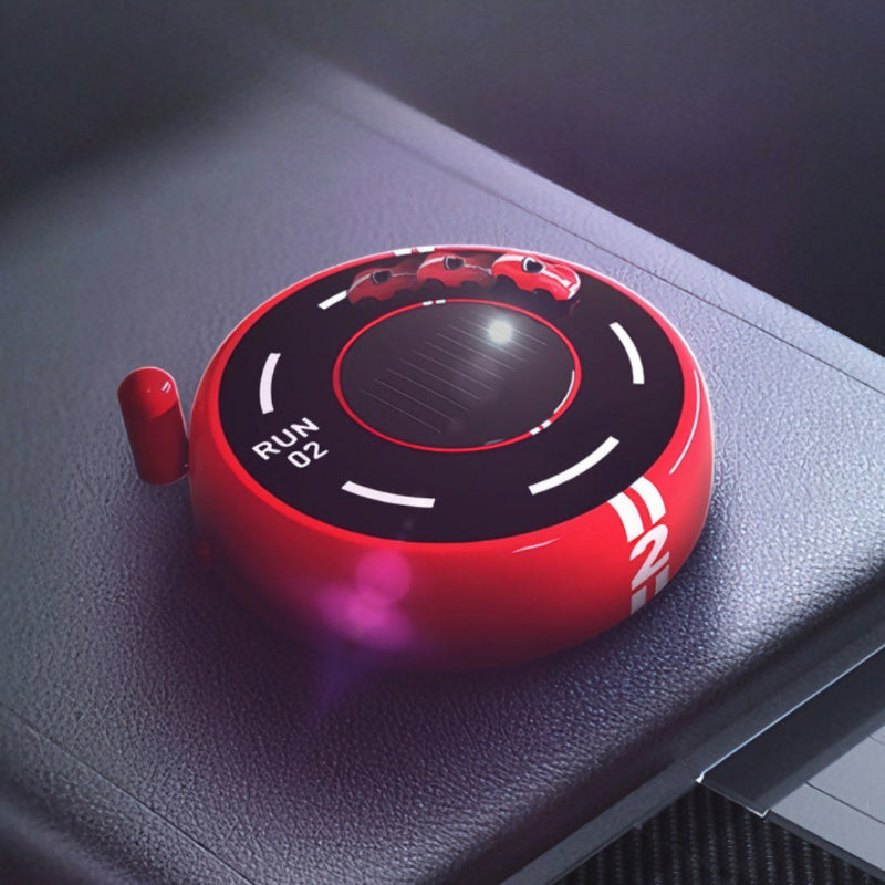 Solar-Powered Car Air Freshener - Light-Sensing Model Decoration