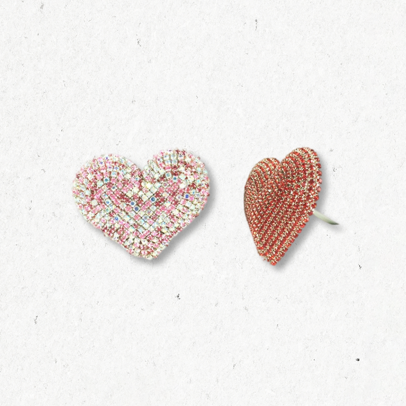 Crystal Heart Car Vent Clip - Rhinestone Aromatherapy Air Freshener