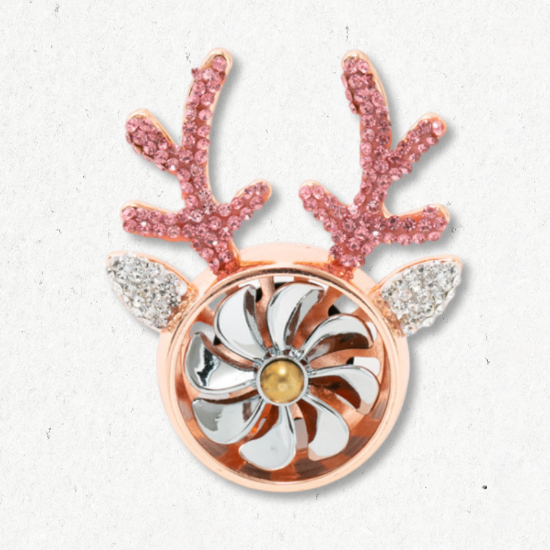 Rhinestone Antler Car Air Freshener - Decorative Aromatherapy Ornament