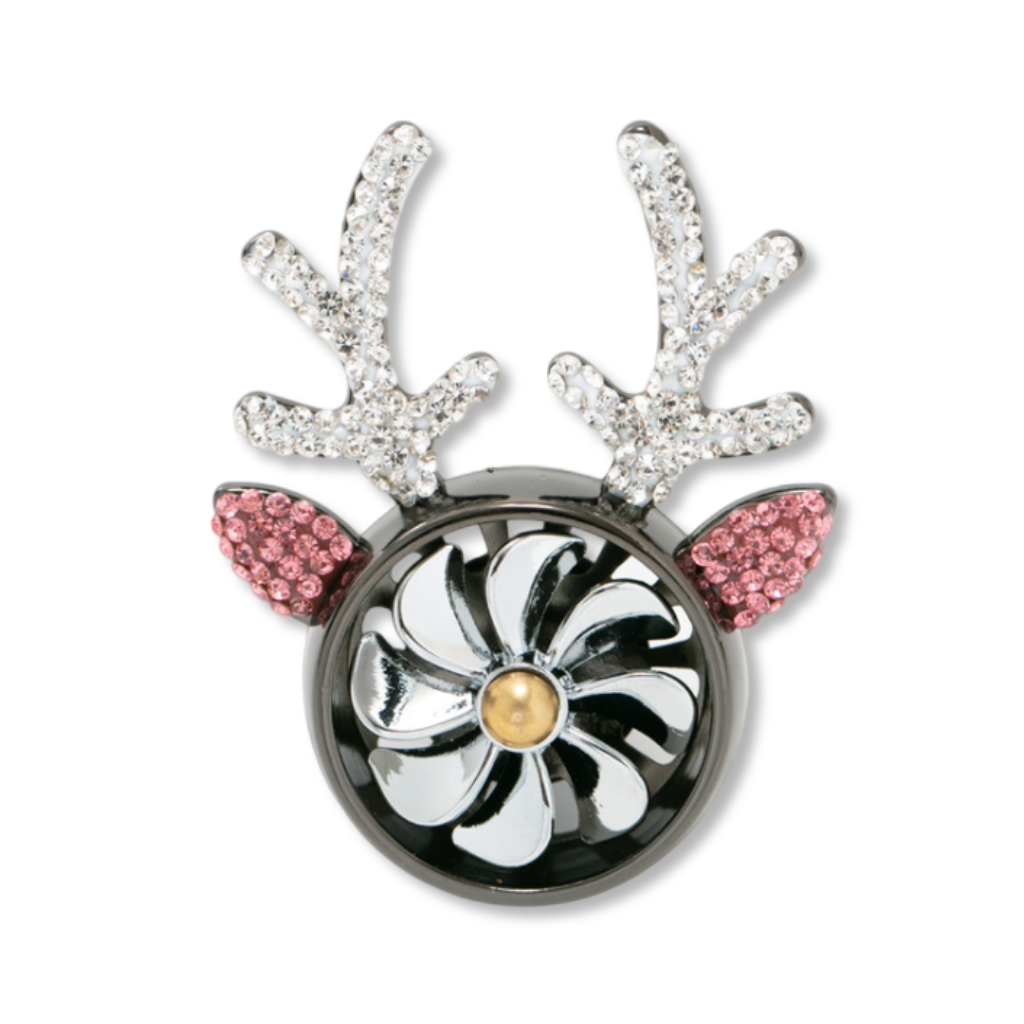 Rhinestone Antler Car Air Freshener - Decorative Aromatherapy Ornament