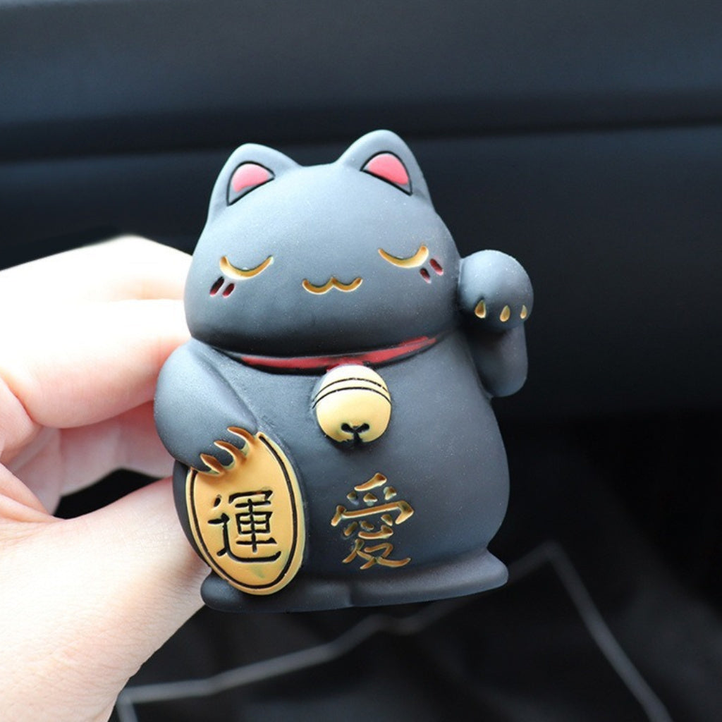 Lucky Cat Car Vent Aromatherapy Clip - Fortune Cat Air Freshener