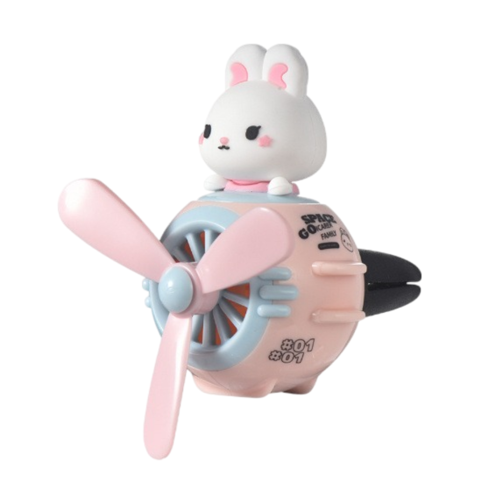 Aviator Bear Car Air Freshener - Cute Pilot Vent Clip Diffuser