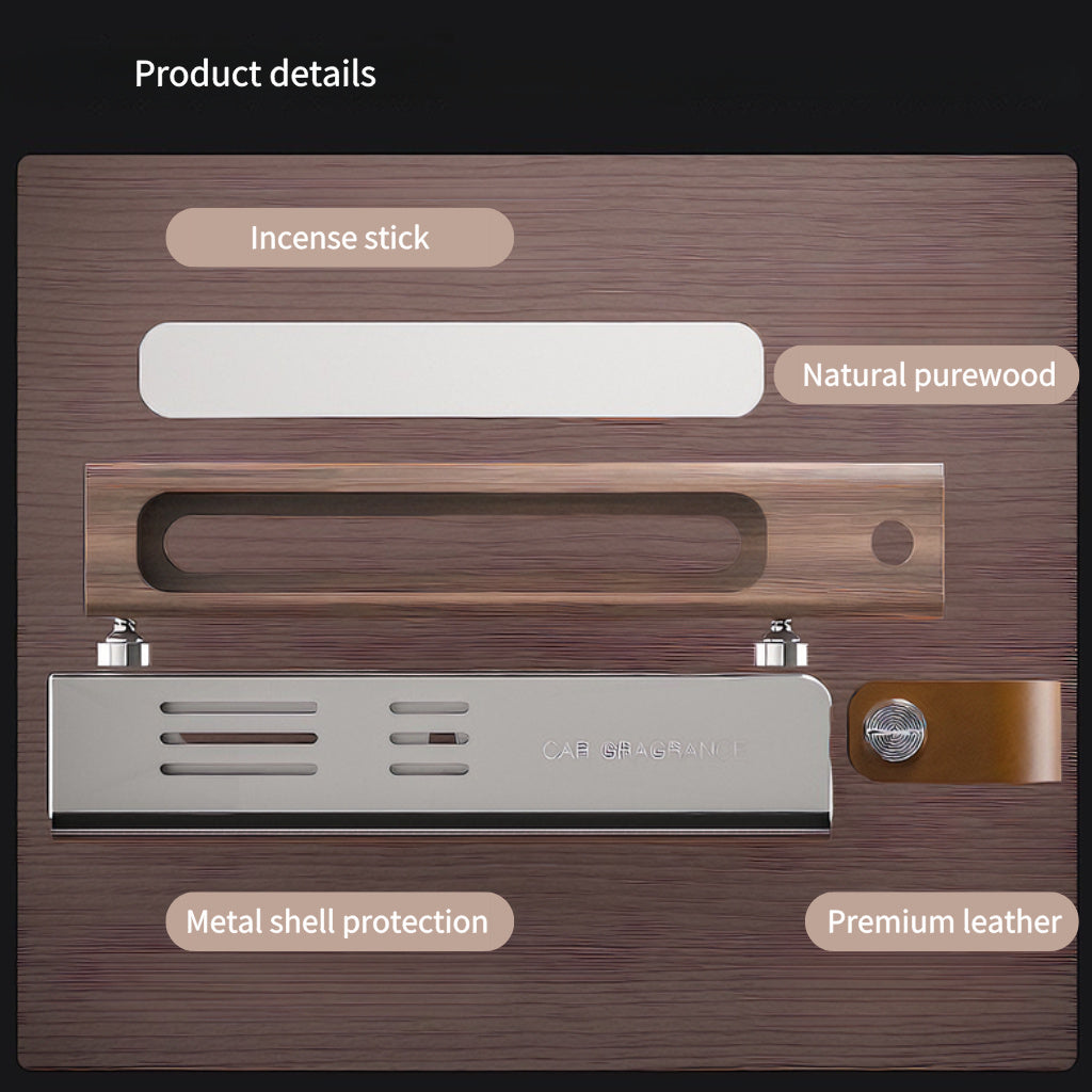 Car Vent Aromatherapy Clip - Solid Wood Air Freshener