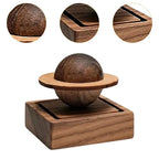Walnut Wood Aromatherapy Diffuser – Natural Essential Oil Fragrance for Car & Home