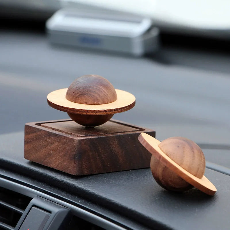 Magnetic Levitation Aromatherapy Diffuser - Walnut Wood Essential Oil Ornament
