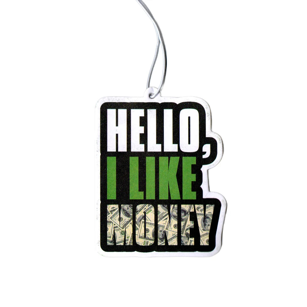 Dollar Bill Car Air Freshener - Lemon Scent Rearview Mirror Pendant
