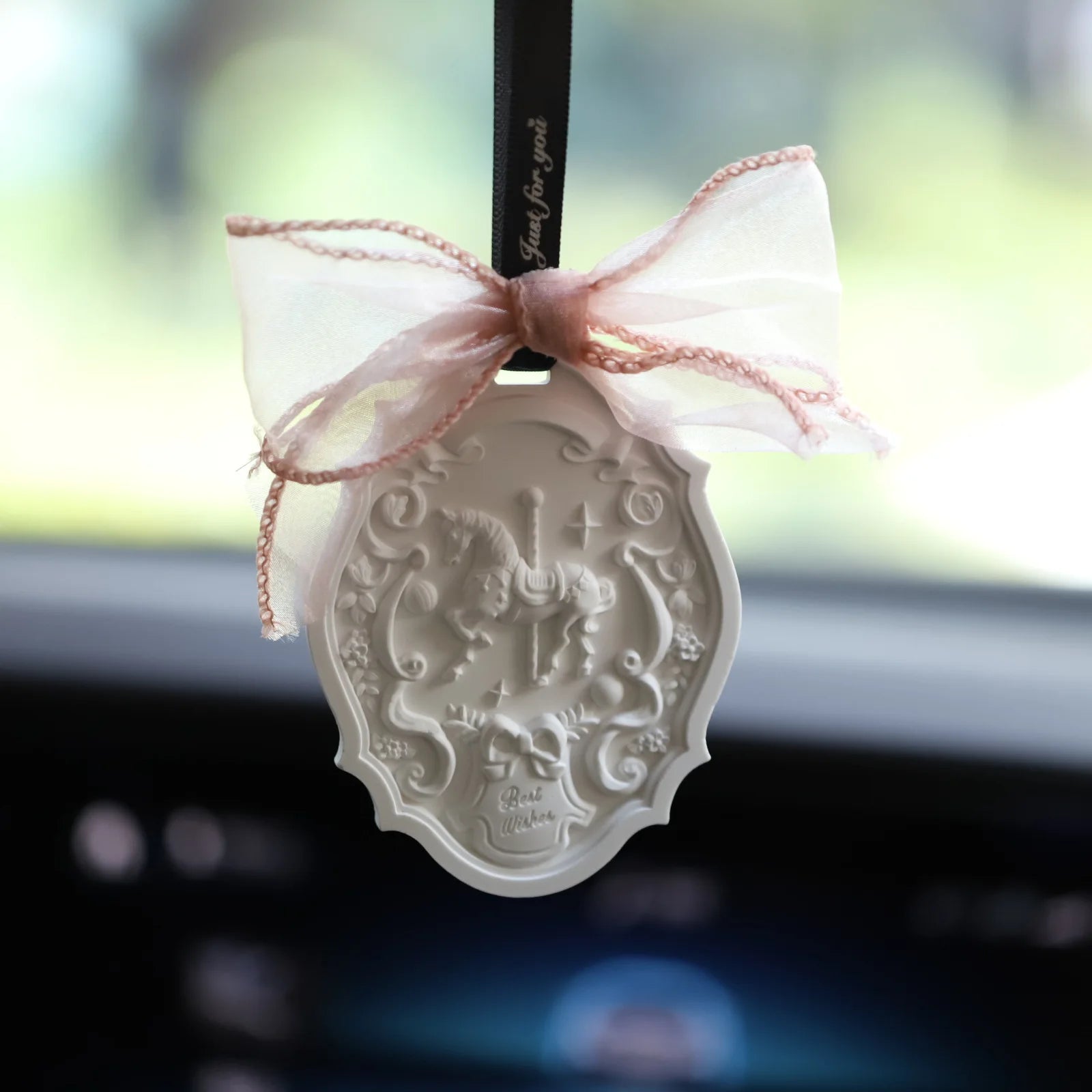 Carousel Pendant Silicone Mold - Gypsum Aroma Ornament Mold for DIY Crafts