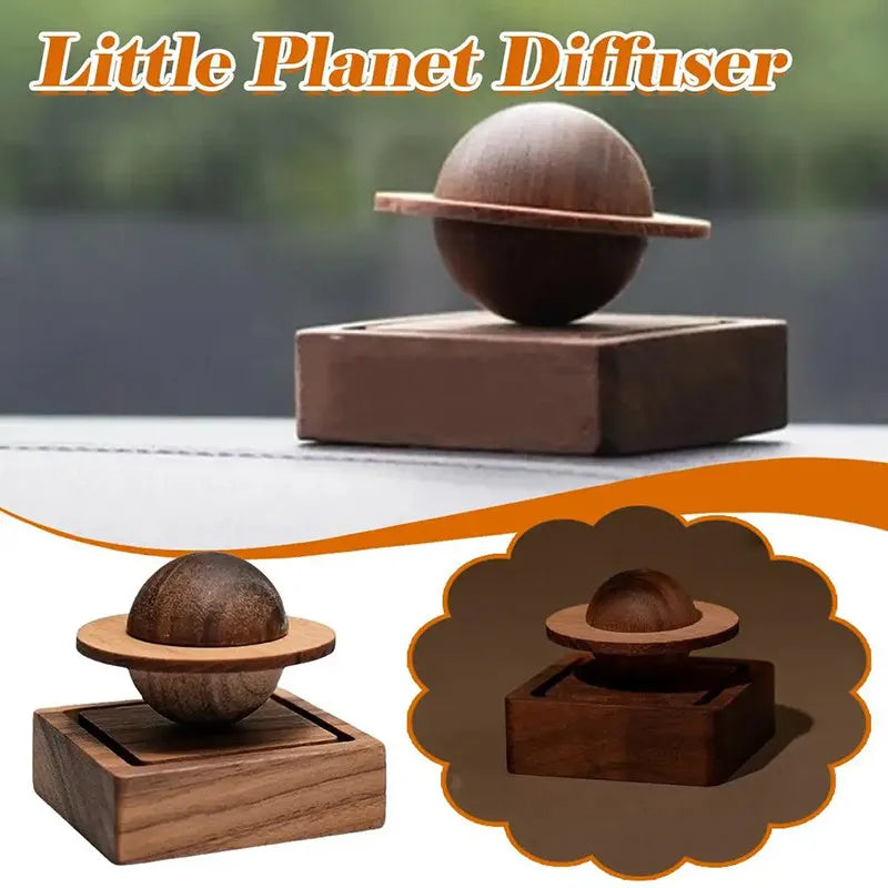 Magnetic Levitation Aromatherapy Diffuser - Walnut Wood Essential Oil Ornament