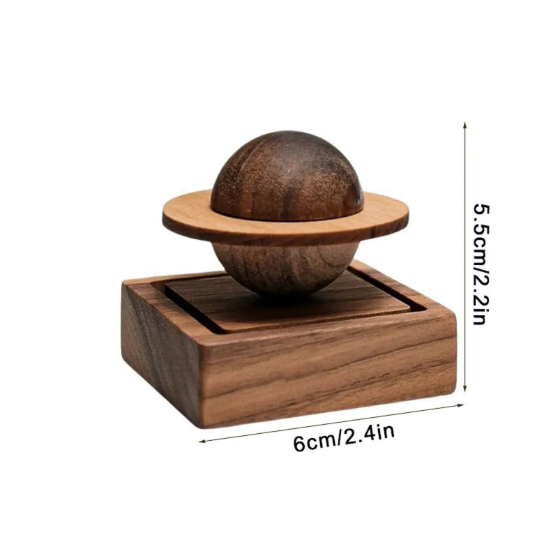 Walnut Wood Aromatherapy Diffuser – Natural Essential Oil Fragrance for Car & Home