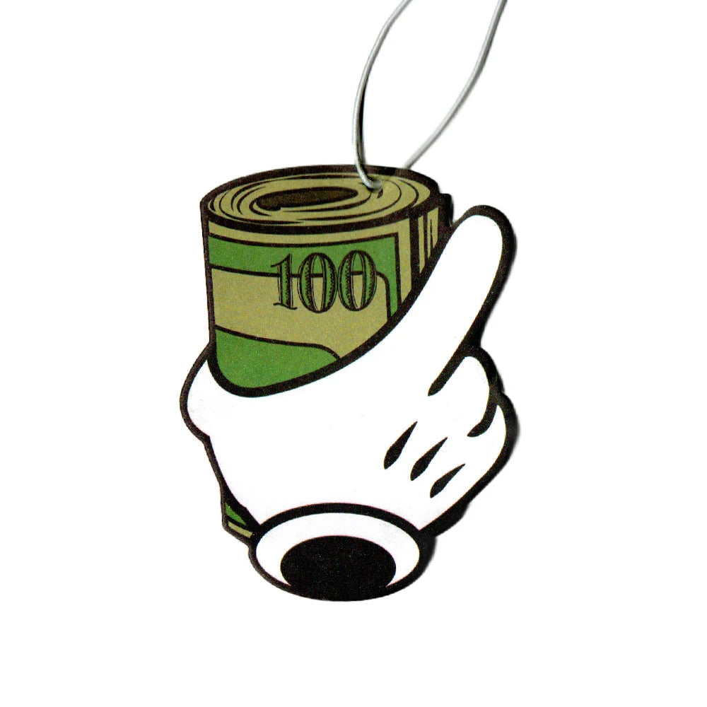 Dollar Bill Car Air Freshener - Lemon Scent Rearview Mirror Pendant