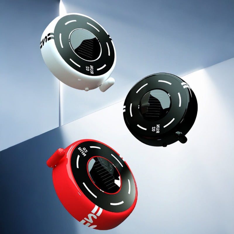Solar-Powered Car Air Freshener - Light-Sensing Model Decoration