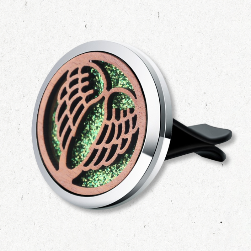 Wooden Hollow Car Air Freshener Clip - Aromatherapy Vent Diffuser