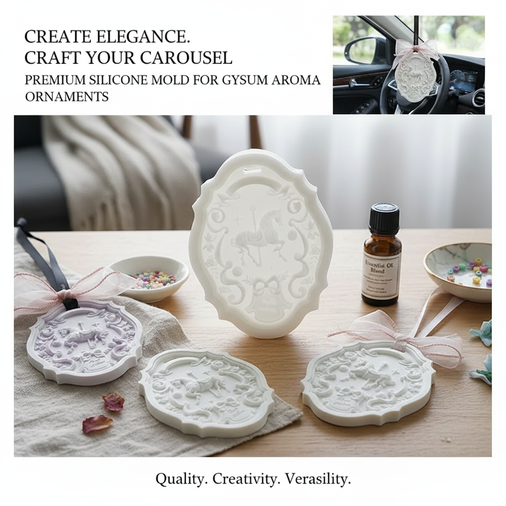 Carousel Pendant Silicone Mold Poster